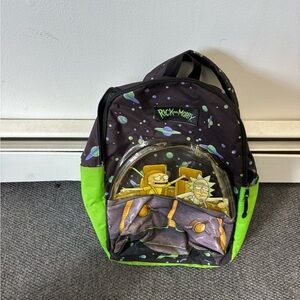 Rick and Morty Backpack with Green Accents